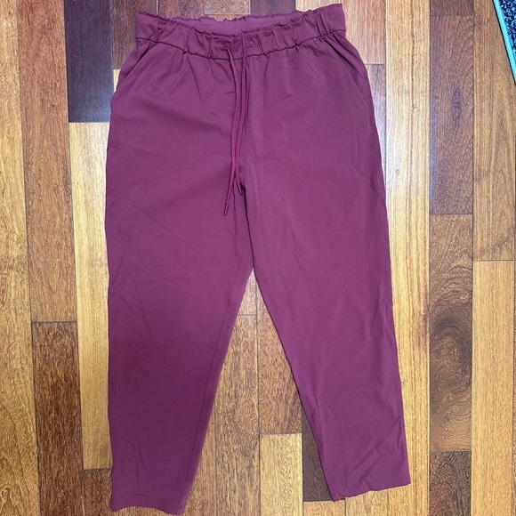 lululemon athletica Pants - Lululemon | Women’s stretch high-rise dance studio jogger maroon size 12